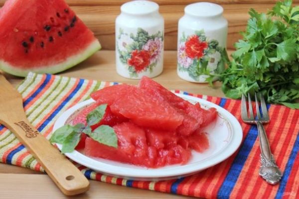 Маринованный арбуз быстрого приготовления Маринованный арбуз быстрого приготовления