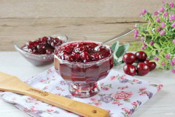 Варенье из вишни с агар-агаром Варенье из вишни с агар-агаром