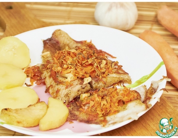 Пангасиус с морковью, в духовке Пангасиус с морковью, в духовке