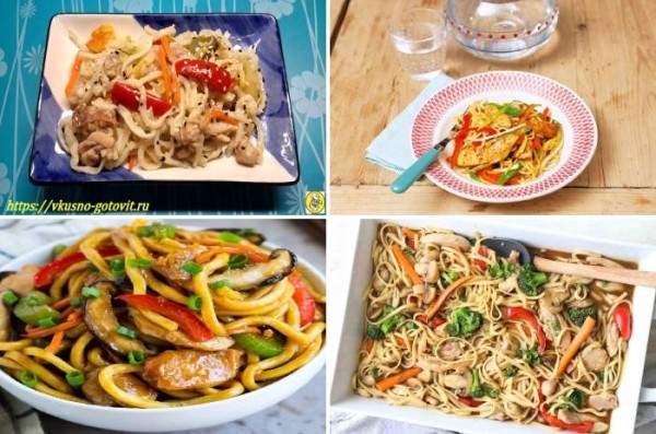 Рецепт лапши с курицей и овощами в домашних условиях
Рецепт лапши с курицей и овощами в домашних условиях
