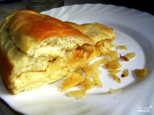 Постный пирог с капустой Постный пирог с капустой