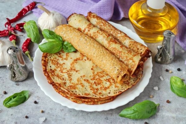 Блины с баклажанами Блины с баклажанами