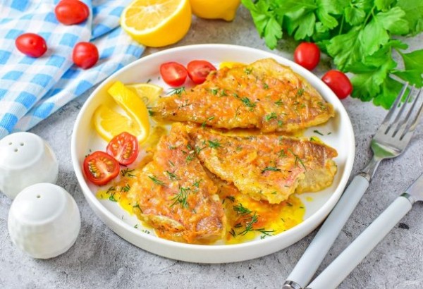 Маринованный морской окунь Маринованный морской окунь