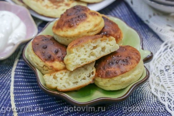 Пышные банановые оладьи в духовке Пышные банановые оладьи в духовке