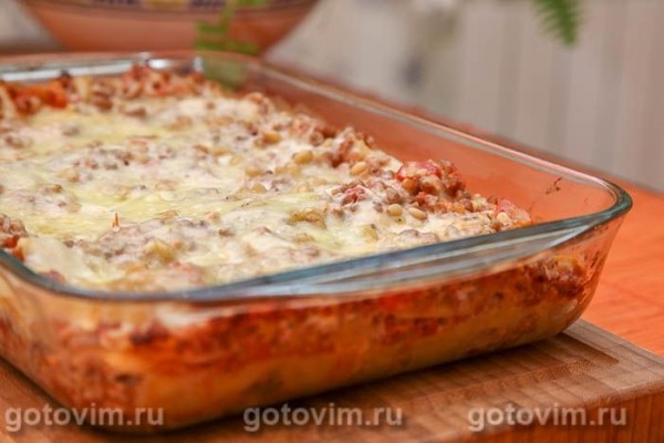 Лазанья с соусом «Tри сыра» Лазанья с соусом «Tри сыра»