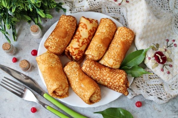 Блины с рисом и яйцом Блины с рисом и яйцом