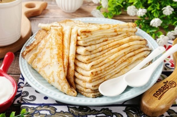 Блины заварные с молоком Блины заварные с молоком