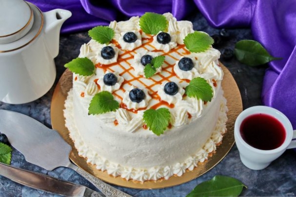 Морковный торт с карамелью Морковный торт с карамелью