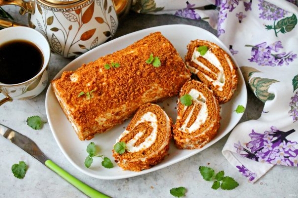 Медовый рулет Медовый рулет