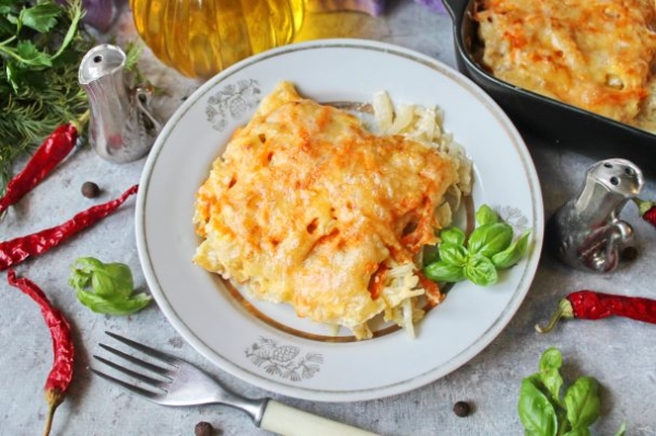 Треска с капустой Треска с капустой